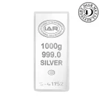 شمش نقره ۱ کیلوگرمی ای اِی آر ترکیه (IAR) با عیار 999.0